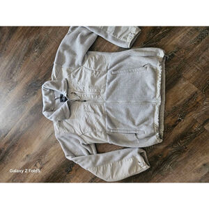 Women's The North Face Light Gray Fleece Jacket M